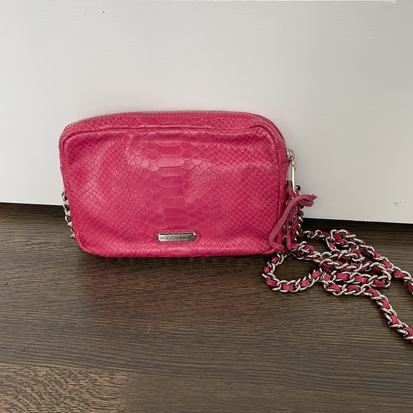 Rebecca Minkoff pink crossbody with silver studs. - Picture 3 of 4